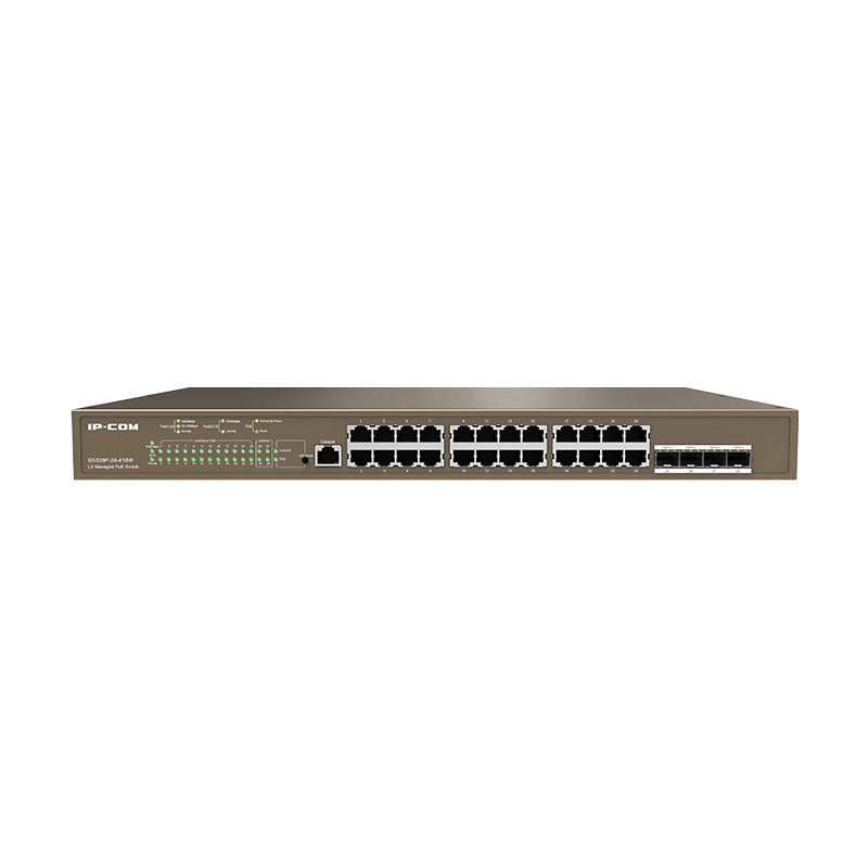 IP-COM Networks G5328P-24-410W switch di rete Gestito L3 Gigabit Ethernet (10/100/1000) Supporto Power over Ethernet (PoE) 1U