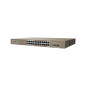Tenda TEG1126P-24-410W switch di rete Non gestito Gigabit Ethernet (10/100/1000) Supporto Power over Ethernet (PoE) 1U Marrone