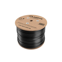 Lanberg LCF6-30CU-0305-BK cavo di rete Nero 305 m Cat6