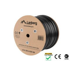 Lanberg LCF6-30CU-0305-BK cavo di rete Nero 305 m Cat6