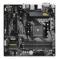 GIGABYTE B550M DS3H Scheda madre - CPU AMD Ryzen 5000, VRM a 5+3 fasi, fino a 4733 MHz DDR4, 1xPCIe 4.0 + 1xPCIe 3.0 M.2, LAN