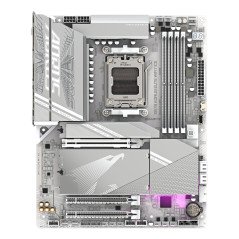 GIGABYTE X870 AORUS ELITE WIFI7 ICE Scheda Madre - Supporta CPU AMD Ryzen 9000, 16+2+2 fasi VRM digitale, fino a 8200MHz DDR5
