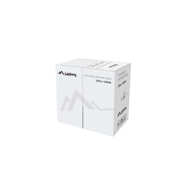 Lanberg LCU5-12CU-0305-R cavo di rete Rosso 305 m Cat5e U/UTP (UTP)