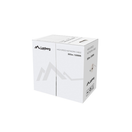 Lanberg LCU5-12CU-0305-R cavo di rete Rosso 305 m Cat5e U/UTP (UTP)