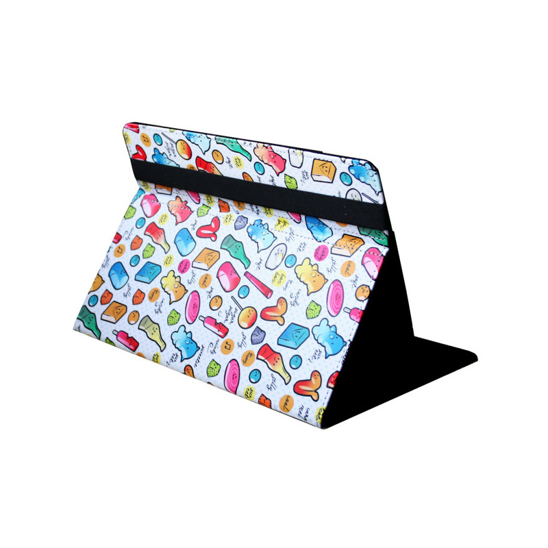 SilverHT 112000740199 custodia per tablet 27,9 cm (11") Custodia a libro Multicolore, Bianco SilverHT 112000740199 custodia per tablet 27,9 cm (11") Custodia a libro Multicolore, Bianco