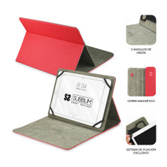 SUBBLIM SUB-CUT-1CT002 custodia per tablet 25,6 cm (10.1") Custodia a libro Rosso