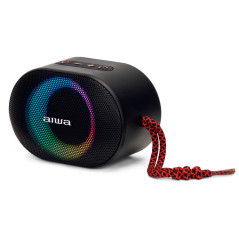 Aiwa BST-330RD altoparlante portatile e per feste Altoparlante portatile stereo Nero, Rosso 10 W