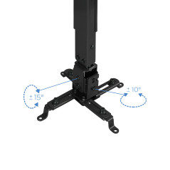 TooQ PJ2012T-B supporto per proiettore Soffitto Nero