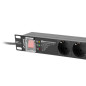 Lanberg PDU-PRO-07F-0200-BK unità di distribuzione dell'energia (PDU) 6 presa(e) AC 1U Nero Lanberg PDU-PRO-07F-0200-BK unità di distribuzione dell'energia (PDU) 6 presa(e) AC 1U Nero
