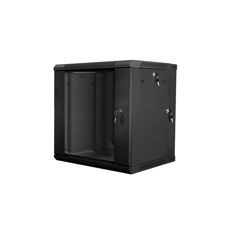 Lanberg WF02-6612-10B rack 12U Da parete Nero Lanberg WF02-6612-10B rack 12U Da parete Nero