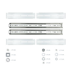 Nanocable 10.21.4218 porta accessori Guida per scaffale