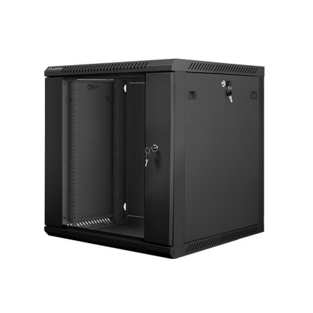 Lanberg WF01-6612-10B rack 12U Da parete Nero