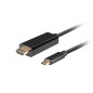Lanberg CA-CMHD-10CU-0010-BK cavo e adattatore video 1 m USB tipo-C HDMI Nero Lanberg CA-CMHD-10CU-0010-BK cavo e adattatore video 1 m USB tipo-C HDMI Nero