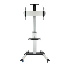 TooQ FS1870M-B Supporto per display espositivi 94 cm (37") Nero, Argento