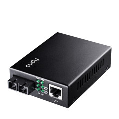 Cudy MC100GSA-20 convertitore multimediale di rete 1000 Mbit s 1310 nm Modalità singola Nero