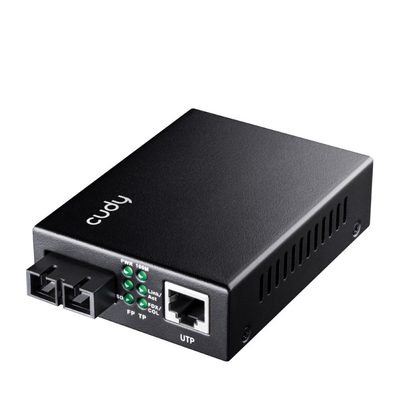 Cudy MC100GSA-20 convertitore multimediale di rete 1000 Mbit/s 1310 nm Modalità singola Nero