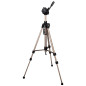 Hama Treppiedi "Star 61", argento (60 - 153 cm), testa 3D con sgancio rapido,gambe in 3 sezioni, borsa per trasporto