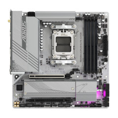 GIGABYTE B650M AORUS ELITE AX ICE Scheda madre - AMD Ryzen serie 9000, VRM a 12+2+2 fasi, fino a 8000 MHz DDR5 (OC), 1xPCIe 5.0