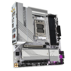 GIGABYTE B650M AORUS ELITE AX ICE Scheda madre - AMD Ryzen serie 9000, VRM a 12+2+2 fasi, fino a 8000 MHz DDR5 (OC), 1xPCIe 5.0