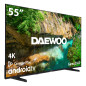 Daewoo 55DM62UA TV 139,7 cm (55") 4K Ultra HD Smart TV Wi-Fi Nero Daewoo 55DM62UA TV 139,7 cm (55") 4K Ultra HD Smart TV Wi-Fi Nero