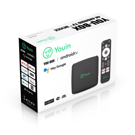 Youin You-Box Nero 4K Ultra HD 8 GB Wi-Fi Collegamento ethernet LAN