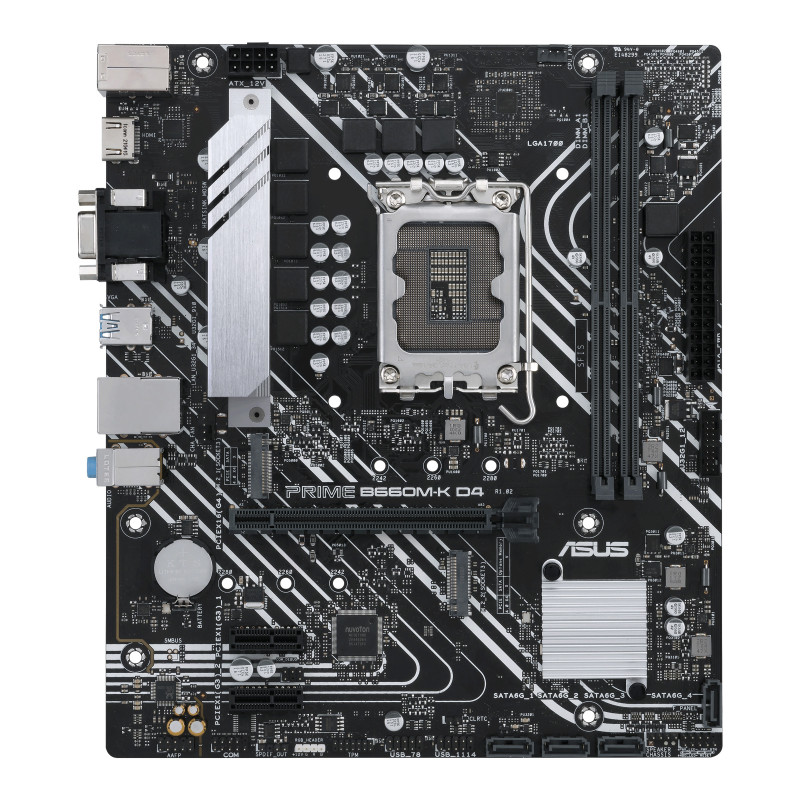 ASUS PRIME B660M-K D4 Intel B660 LGA 1700 micro ATX ASUS PRIME B660M-K D4 Intel B660 LGA 1700 micro ATX