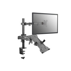 Equip Staffa di montaggio da scrivania per computer portatile con doppio braccio articolato da 13“-32”.