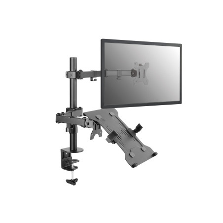 Equip Staffa di montaggio da scrivania per computer portatile con doppio braccio articolato da 13“-32”.