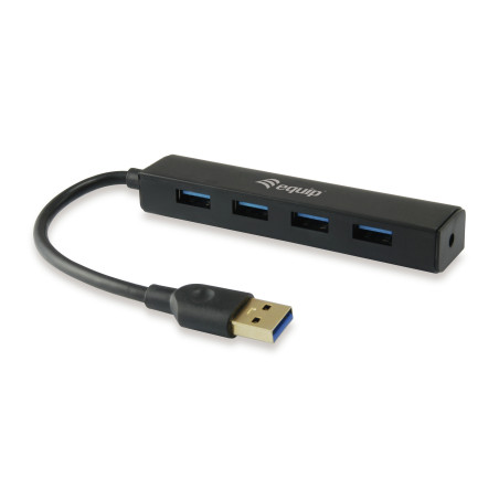 Equip 128953 hub di interfaccia USB 3.2 Gen 1 (3.1 Gen 1) Type-A 5000 Mbit/s Nero