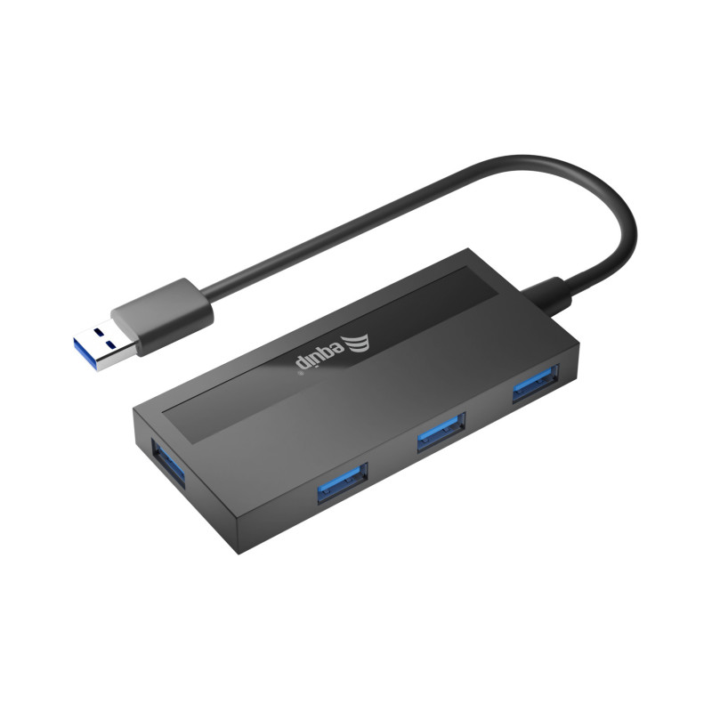 Equip 128956 hub di interfaccia USB 3.2 Gen 1 (3.1 Gen 1) Type-A 5000 Mbit/s Nero Equip 128956 hub di interfaccia USB 3.2 Gen 1 (3.1 Gen 1) Type-A 5000 Mbit/s Nero