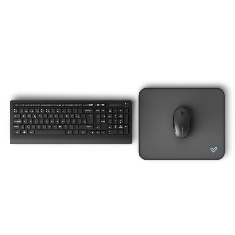 Energy Sistem Office Wireless Set 3 Silent tastiera Mouse incluso Ufficio RF Wireless QWERTY Spagnolo Nero Energy Sistem Office Wireless Set 3 Silent tastiera Mouse incluso Ufficio RF Wireless QWERTY Spagnolo Nero