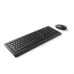 Energy Sistem Office Wireless Set 3 Silent tastiera Mouse incluso Ufficio RF Wireless QWERTY Spagnolo Nero