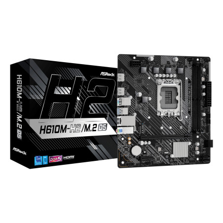 Asrock H610M-H2/M.2 D5 Intel H610 LGA 1700 micro ATX