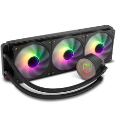 NOX Hummer H-360 ARGB Processore Raffreddatore di liquidi tutto in uno 12 cm Nero 1 pz
