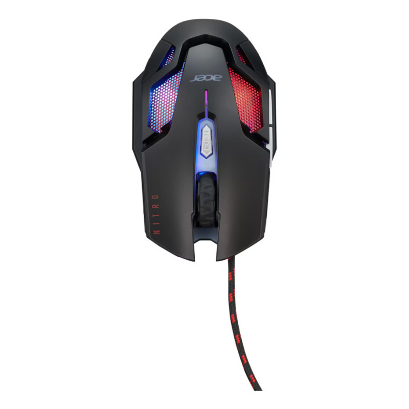 Acer Nitro Gaming NMW200 Black mouse Ambidestro USB tipo A Ottico 7200 DPI Acer Nitro Gaming NMW200 Black mouse Ambidestro USB tipo A Ottico 7200 DPI