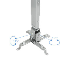 TooQ PJ2012T-S supporto per proiettore Soffitto Argento