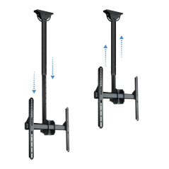 TooQ LPCE1155TSLI-B Supporto per display espositivi 139,7 cm (55") Nero