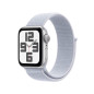 Apple Watch SE GPS 40mm Cassa in Alluminio Color Argento con Blu tempesta Sport Loop Apple Watch SE GPS 40mm Cassa in Alluminio Color Argento con Blu tempesta Sport Loop