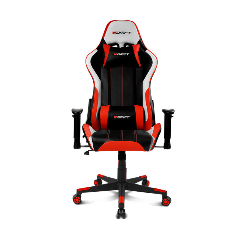 DRIFT DR175 Sedia per gaming universale Seduta imbottita Nero, Rosso, Bianco