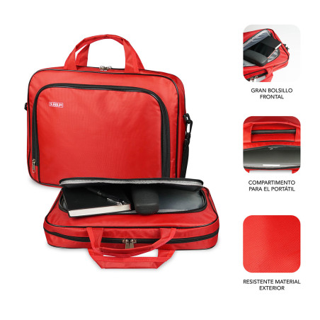 SUBBLIM SUB-LB-1OLB052 borsa per laptop 40,6 cm (16") Borsa con caricamento dall'alto Rosso