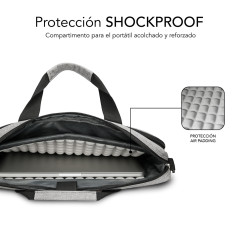 SUBBLIM SUB-LB-4APLB01 borsa per laptop 35,6 cm (14") Borsa con caricamento dall'alto Grigio