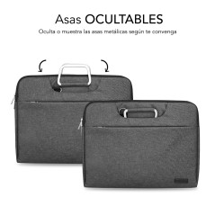 SUBBLIM SUB-LS-1BS0002 borsa per laptop 35,6 cm (14") Custodia a tasca Grigio
