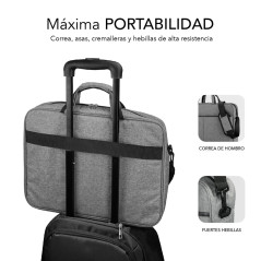 SUBBLIM SUB-LB-3ELB010 borsa per laptop 39,6 cm (15.6") Borsa con caricamento dall'alto Grigio