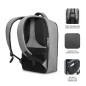 SUBBLIM MOCHILA SECURE V2 AP ANTIROBO 16'' GRIS 40,6 cm (16") Zaino Nero, Grigio