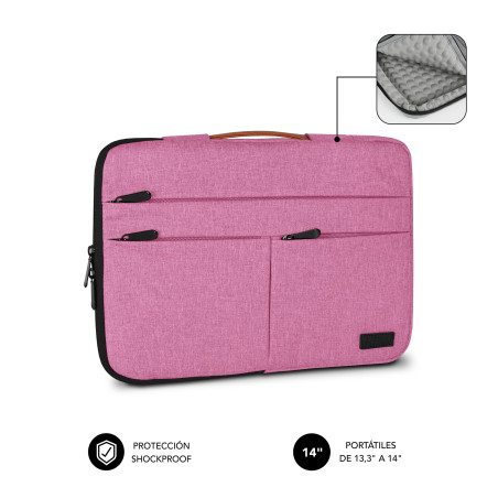 SUBBLIM SUBLS-AP36004 borsa per laptop 35,6 cm (14") Custodia a tasca Grigio