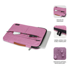 SUBBLIM SUBLS-AP36004 borsa per laptop 35,6 cm (14") Custodia a tasca Grigio