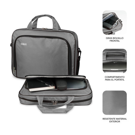 SUBBLIM SUB-LB-1OLB031 borsa per laptop 35,6 cm (14") Borsa con caricamento dall'alto Grigio