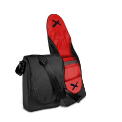 Phoenix Technologies Amsterdam 39,6 cm (15.6") Borsa da corriere Nero, Rosso