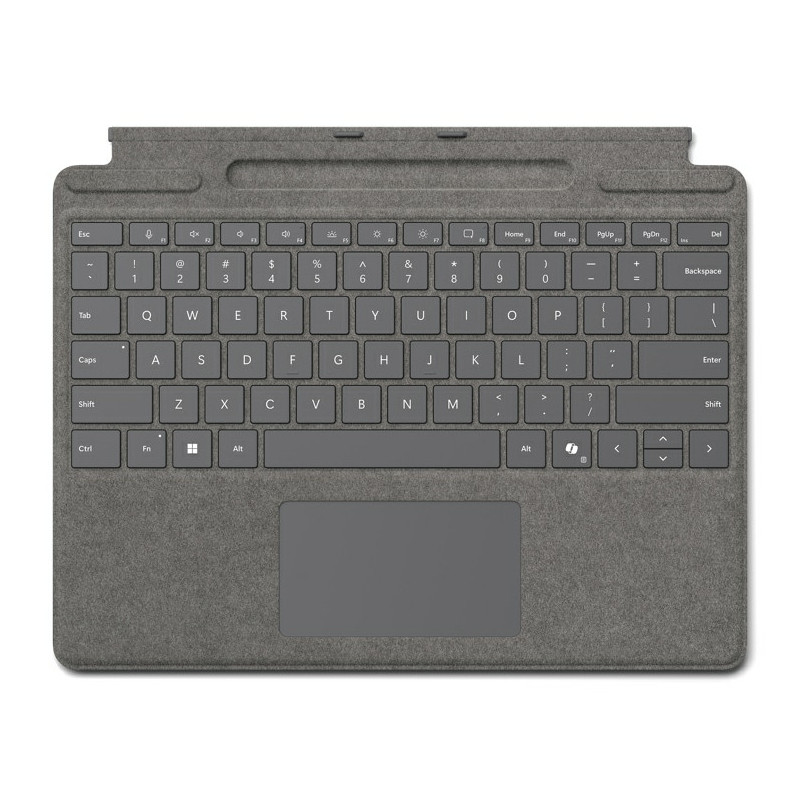 Microsoft 8XB-00197 tastiera per dispositivo mobile Microsoft Cover port Platino