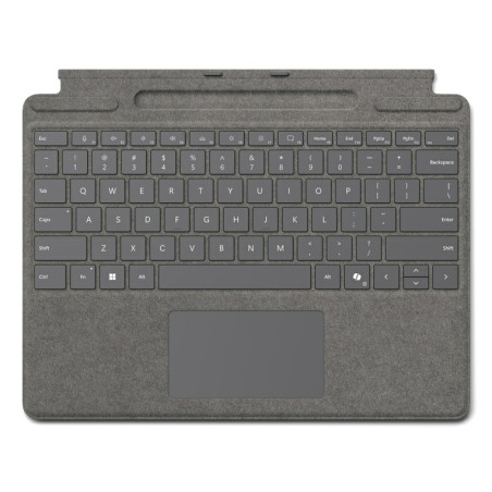 Microsoft 8XB-00197 tastiera per dispositivo mobile Microsoft Cover port Platino